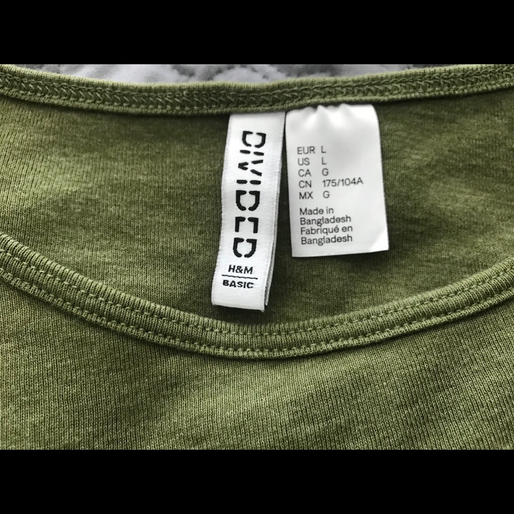 Crop too by Divided. Sage green. NWOT!